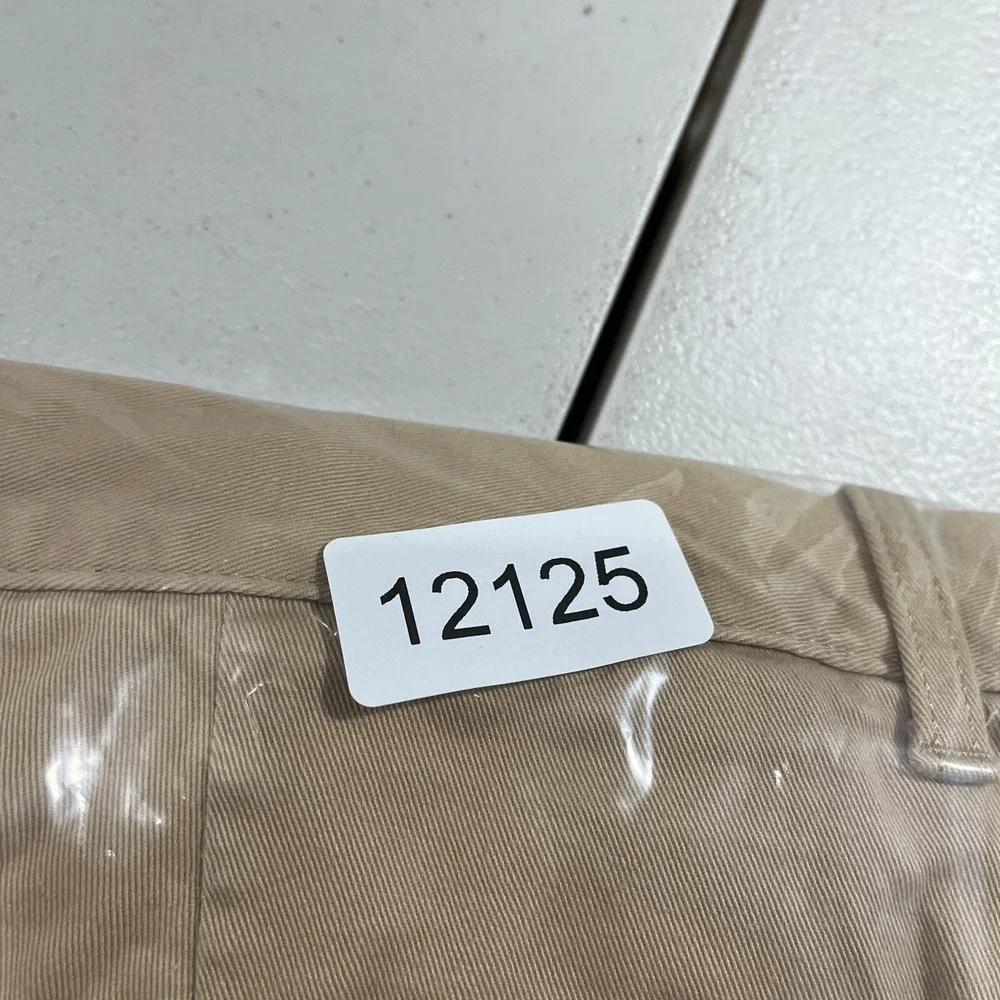 J. Crew Flex‎ Chino Pants Mens 35x32 Khaki Tan Slim Straight Preppy Stretch